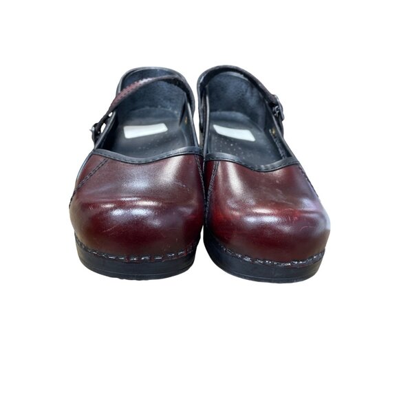 Dansko womans Burgundy Leather Mary Jane Clogs Nursing shoes Size 36/5.5-6 SKU 9 - Picture 10 of 16